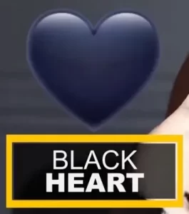 black heart snapchat