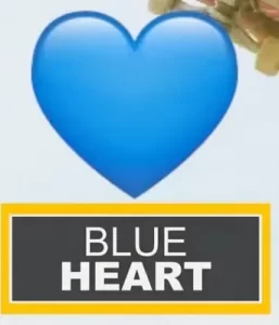blue heart snapchat