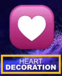 heart decoration snapchat