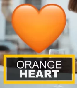 orange heart snapchat
