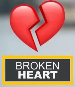 red broken heart snapchat