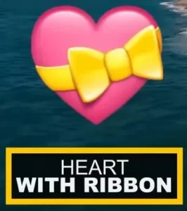ribbon heart snapchat